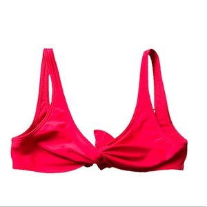 abercrombie and fitch red bikini top